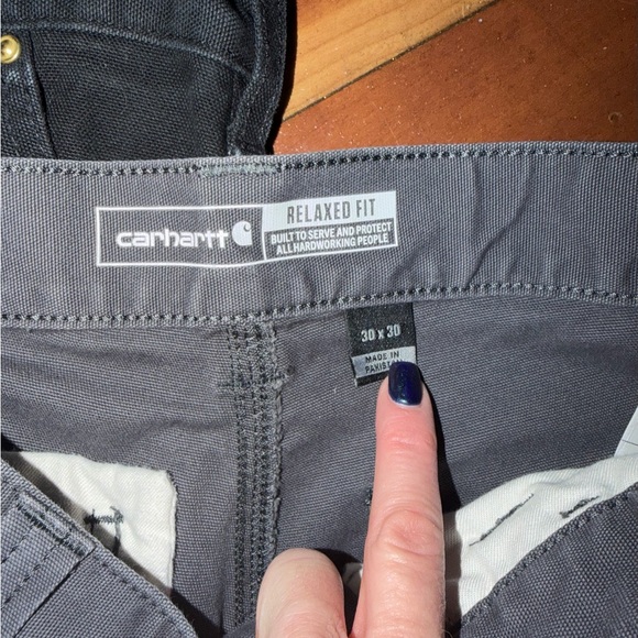 Carhartt Men's Cargo Pants - Black, Gray, and Green - Picture 5 of 6
